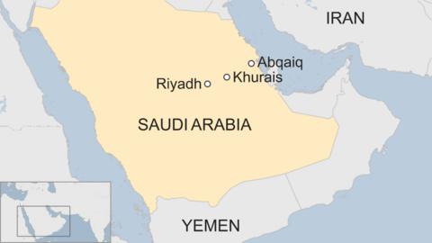 Saudi Arabia oil facilities ablaze after drone strikes - BBC News