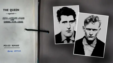 BBC Court files and photographs of Peter Allen and Gwynne Evans