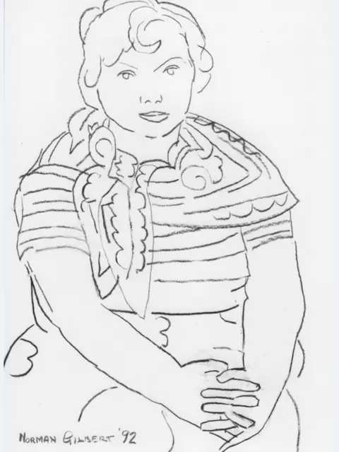 Norman Gilbert This sketch of Pat dates from 1992