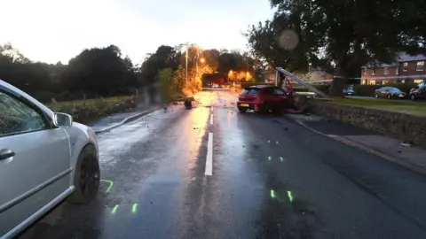 West Yorkshire Police Crash scene