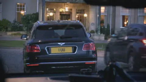 Bentley with personalised plates