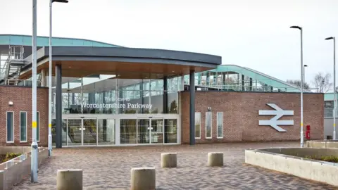 Worcestershire County Council Worcestershire Parkway station entrance