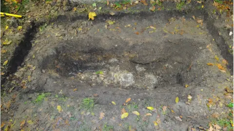 Met Police The grave site in St James's Churchyard in Barnet