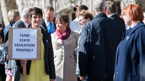 Getty Images Funding protest