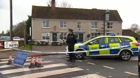 Police at murder scene in Little Clacton