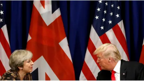 Reuters British PM Theresa May and US President Donald Trump