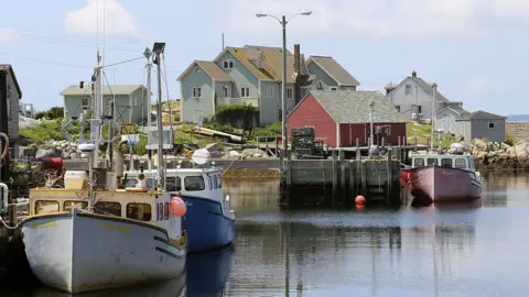 Getty Images Lobster boats in Nova Scotia