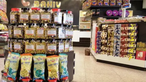 Farhad Haseb sweets in an Iraqi shop