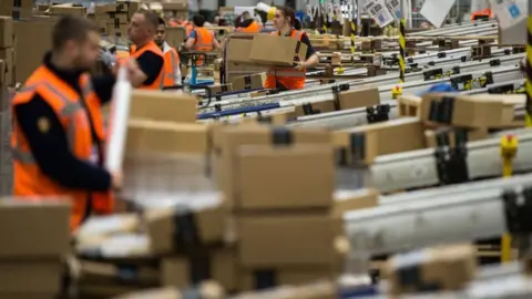 Getty Images Amazon's Peterborough warehouse