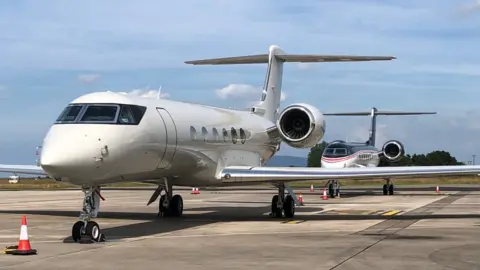 Private jets at the City of Derry Airport