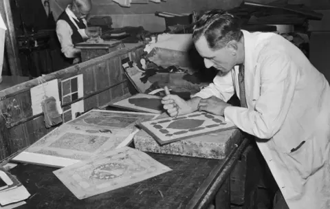 Getty Images Stanley Bray working on third Great Omar (10 September 1947)