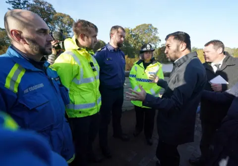 PA Media Humza Yousaf in Brechin