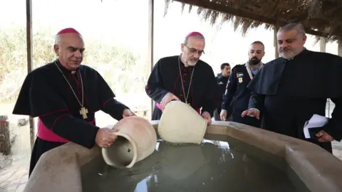 Petra news agency The annual national pilgrimage day for Catholics to the site for Epiphany in Jordan