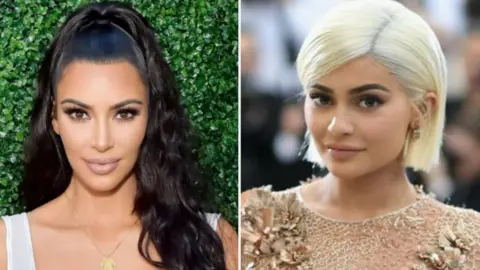 Getty Images Kim Kardashian and Kylie Jenner