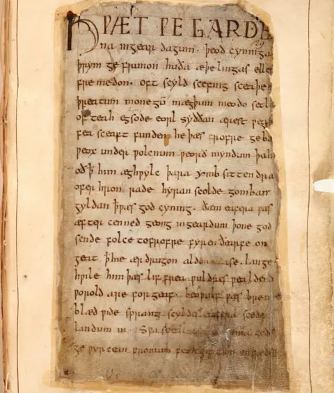 British Library The single surviving manuscript of Beowulf