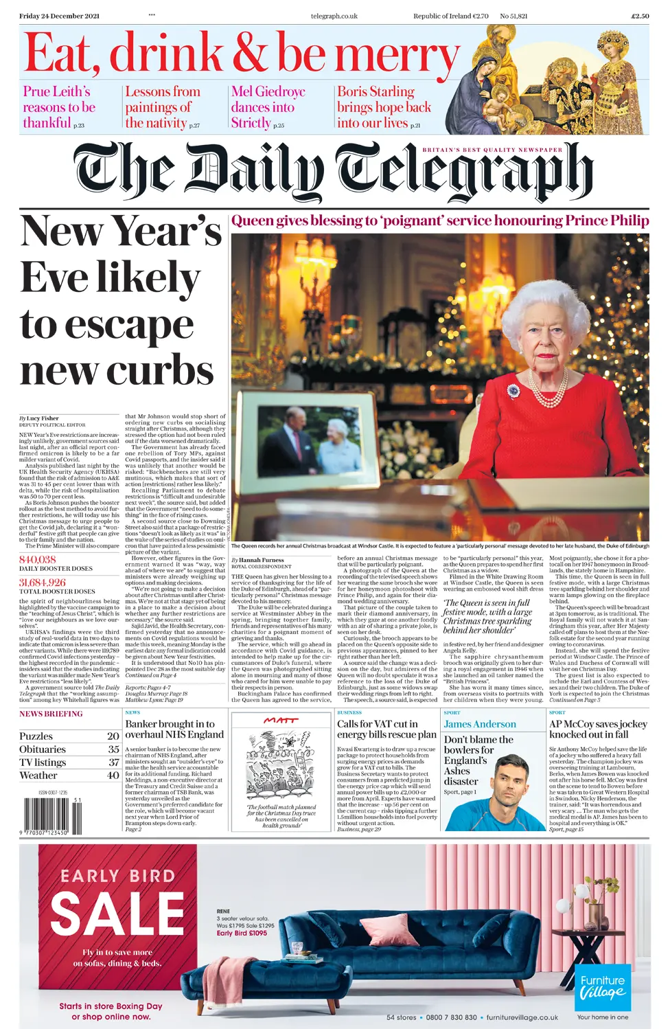 BBC Daily Telegraph - Christmas Eve