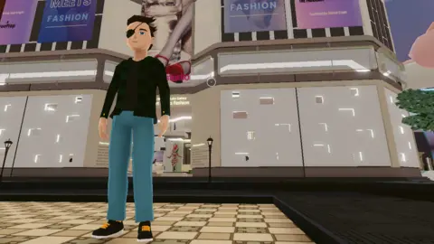 Token.com An avatar in metaverse world Decentraland