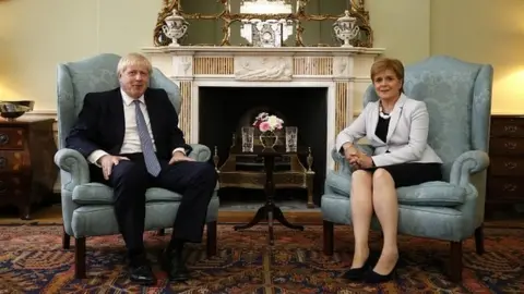 PA Media Boris Johnson and Nicola Sturgeon