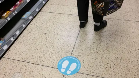 Getty Images Keep your distance sticker