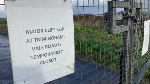 Grant Norman/BBC Vale Road, Mundesley cracks