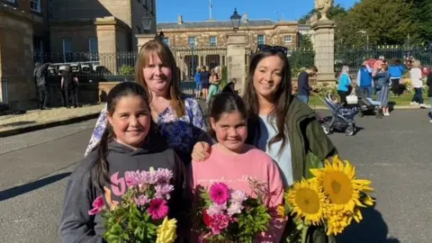 Families gathered at Hillsborough Castle