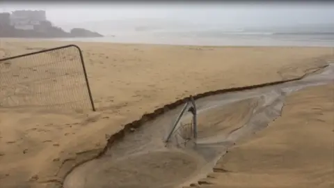 BBC Porthminster Beach fencing