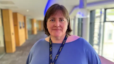 Shaun Whitmore/BBC Louise Jenkins from ARU