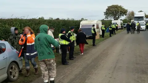 North Yorkshire Police Protests at Kirby Misperton