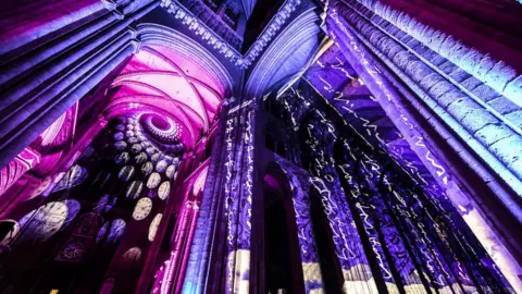 Durham Cathedral Luxmuralis projection