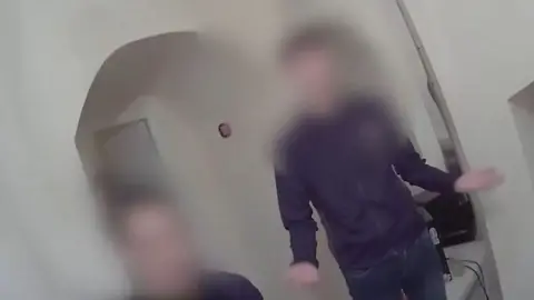 Police footage of party