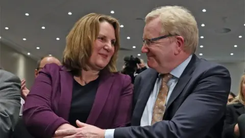 PA Media Michelle Ballantyne and Jackson Carlaw