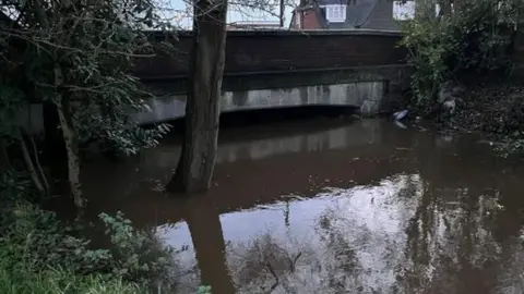 BBC The river Bourne in Chertsey