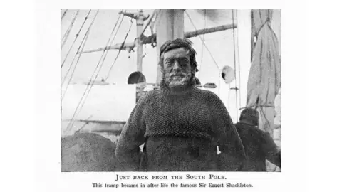 PA Sir Ernest Shackleton's photo after returning from the Antarctic