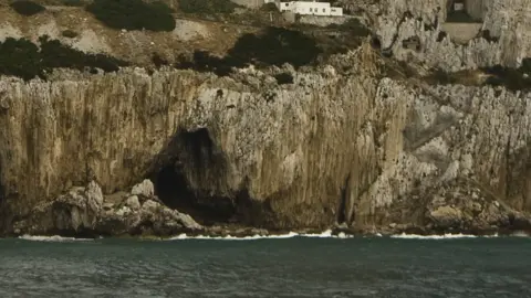 Gibmetal77 Gorham's Cave on the rock of the Gibralter