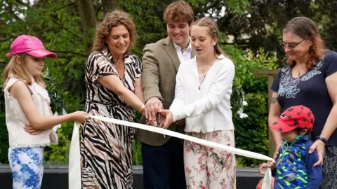 PA Media (L-R) Lucy Middleton, Hannah Ingram-Moore, Benjie Ingram-Moore, Georgia Ingram-Moore, Finley Middleton