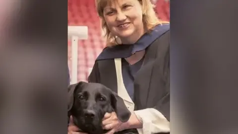 Family photo Paula and Unity as she collected her second degree