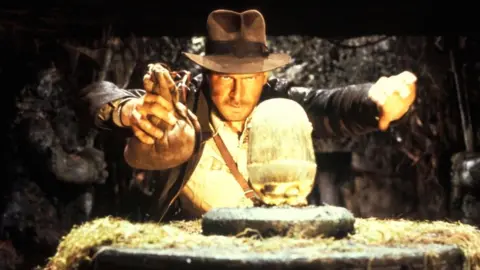 Paramount Pictures Harrison Ford as Indiana Jones in the first of the series, Raiders of the Lost Ark, in 1981