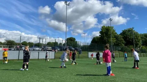 Holiday group with Swansea City foundation