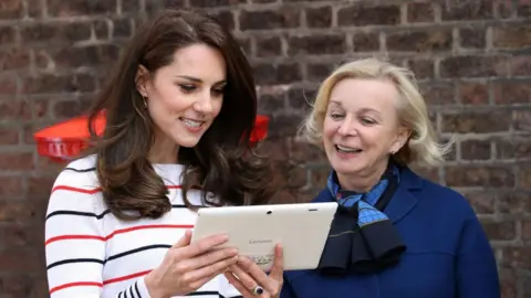 Getty Images Dame Moya Greene (r) with Catherine, Duchess of Cambridge