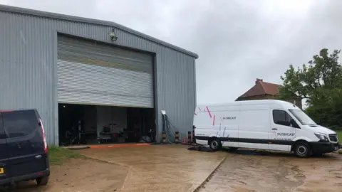 The barn where the Springwatch crew has set up