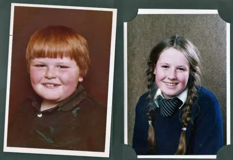 Mark and Jackie as children