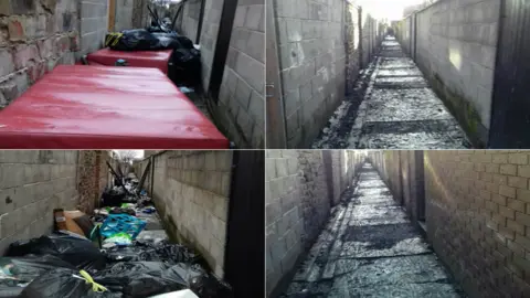 Liverpool City Council Narrow alleyways in County ward