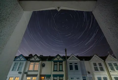 Andrew Whyte / SWNS Star trail in Hampshire