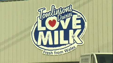 BBC Tomlinsons Dairies sign