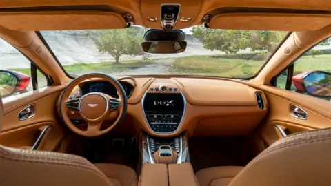 Aston Martin Lagonda The interior of the Aston Martin DBX with the wheel on the left