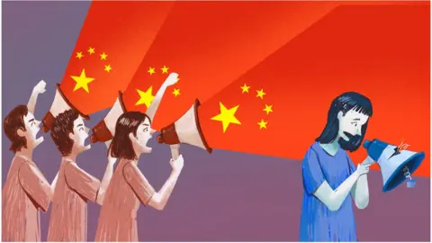 Davies Surya Illustration of Chinese patriotic bloggers