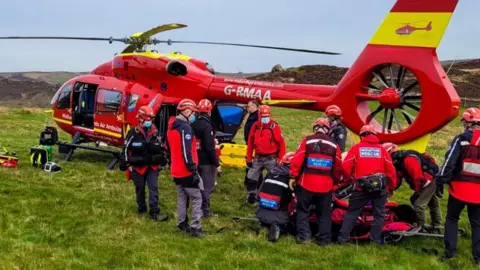 Buxton Mountain Rescue Team Rescue near The Roaches