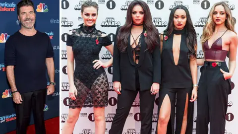 Getty Images Simon Cowell and Little Mix