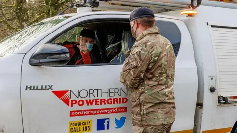 MOD Northern Powergrid with a member of the Army