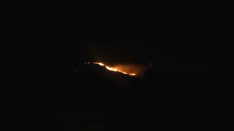 Firefighters have been called to deal with a blaze on Camlough Mountain in County Armagh